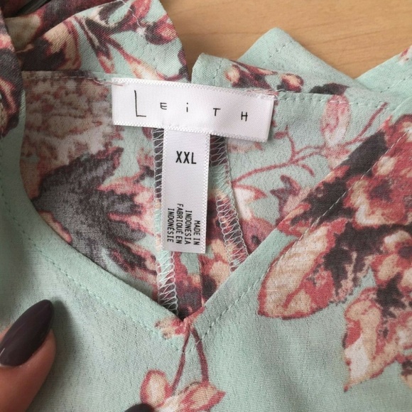 Leith cold shoulder top blouse ruffle BNWT - Picture 7 of 8